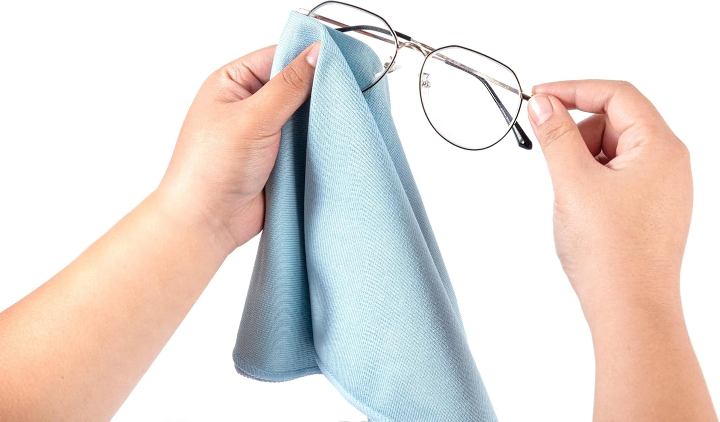 KLNYOO Microfiber Glass Cleaning Cloths Lint Free Streak Free Quickly and Easily Clean Windows &