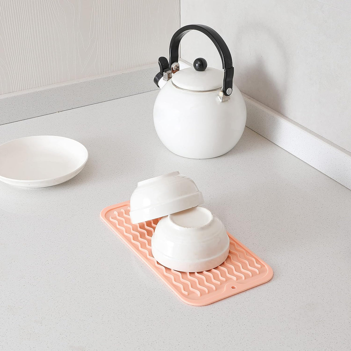 Silicone Dish Drying Mat for Multiple Usage,Easy clean,Eco-friendly,Heat-resistant Silicone Mat for