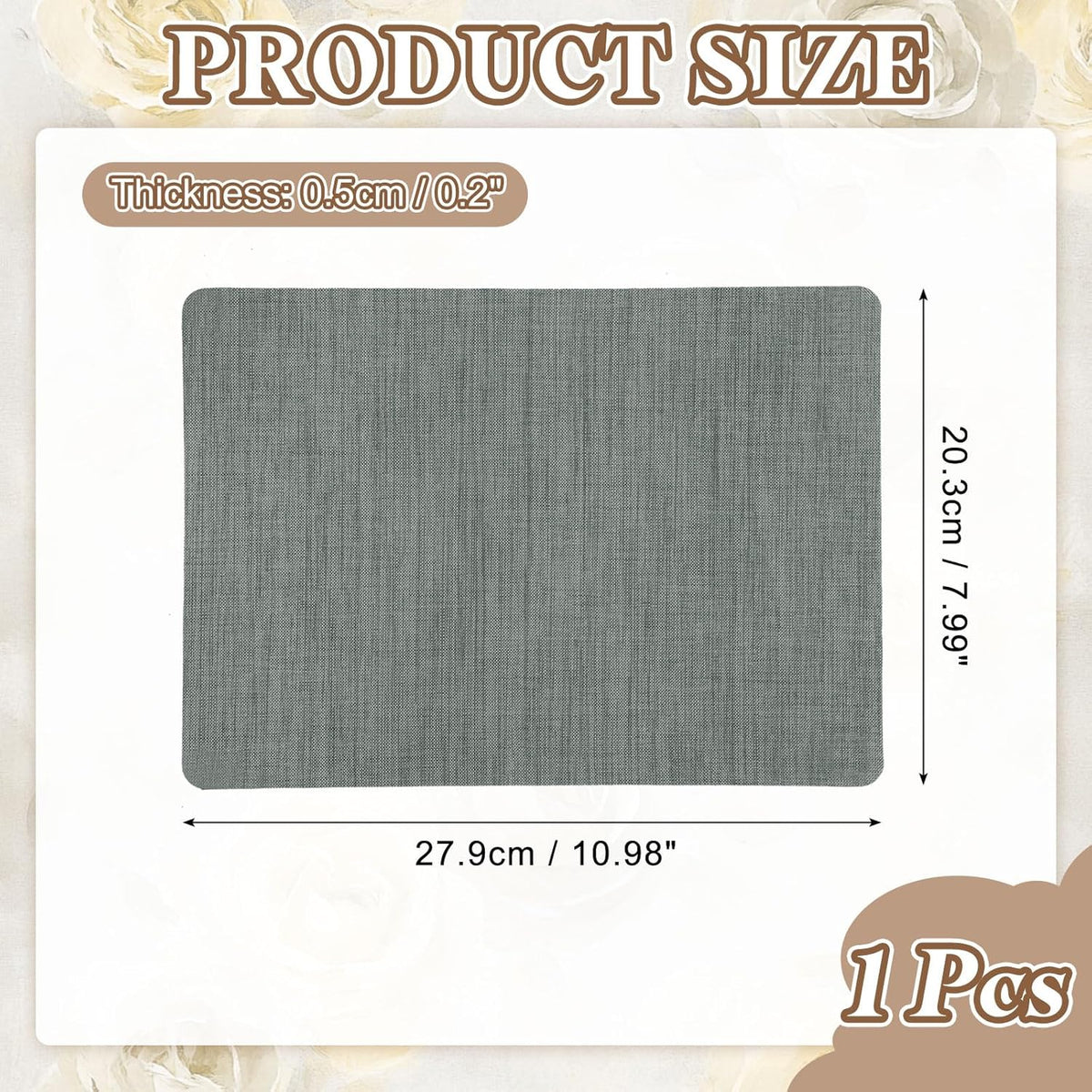 PATIKIL Linen Repair Patch, 8 x 11 Inch Self-Adhesive Linen Fabric Repair Patches for Sofa Couch