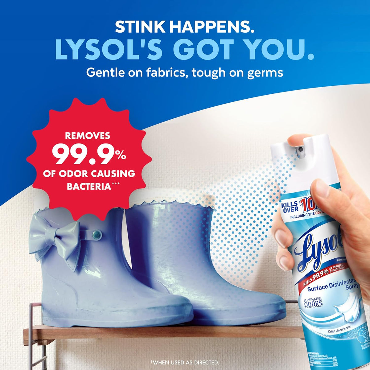 Lysol Disinfectant Spray, Household Essential Cleaning Supplies, Multi-Purpose Room Spray
