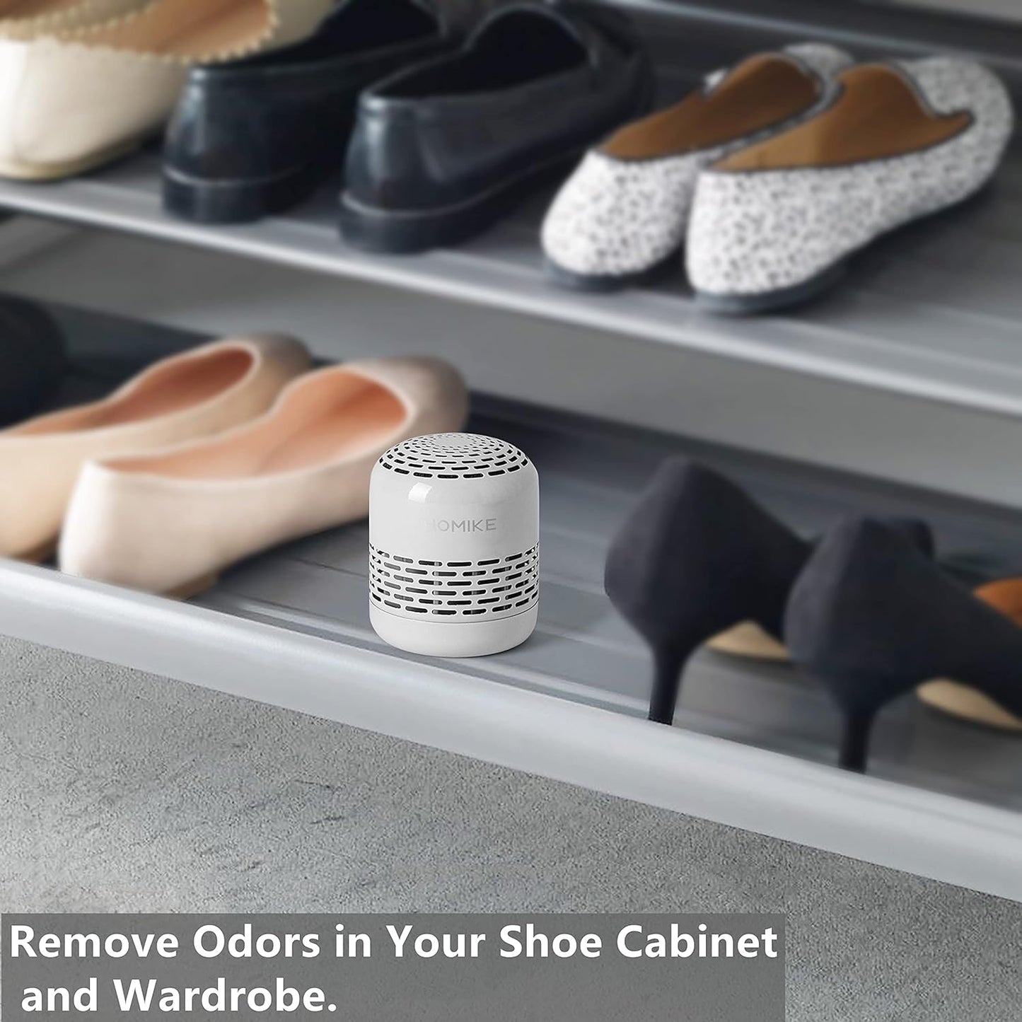 HOMIKE Refrigerator Deodorizer, Odor Eliminator,Last up to 10 Years for Car,Closet,Shoes