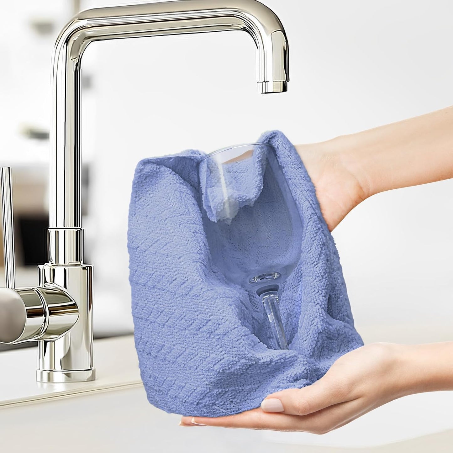 LIVOS Microfiber Cleaning Cloth Roll - 80 Pack, Reusable Paper Towels, Microfiber Towels for Cars