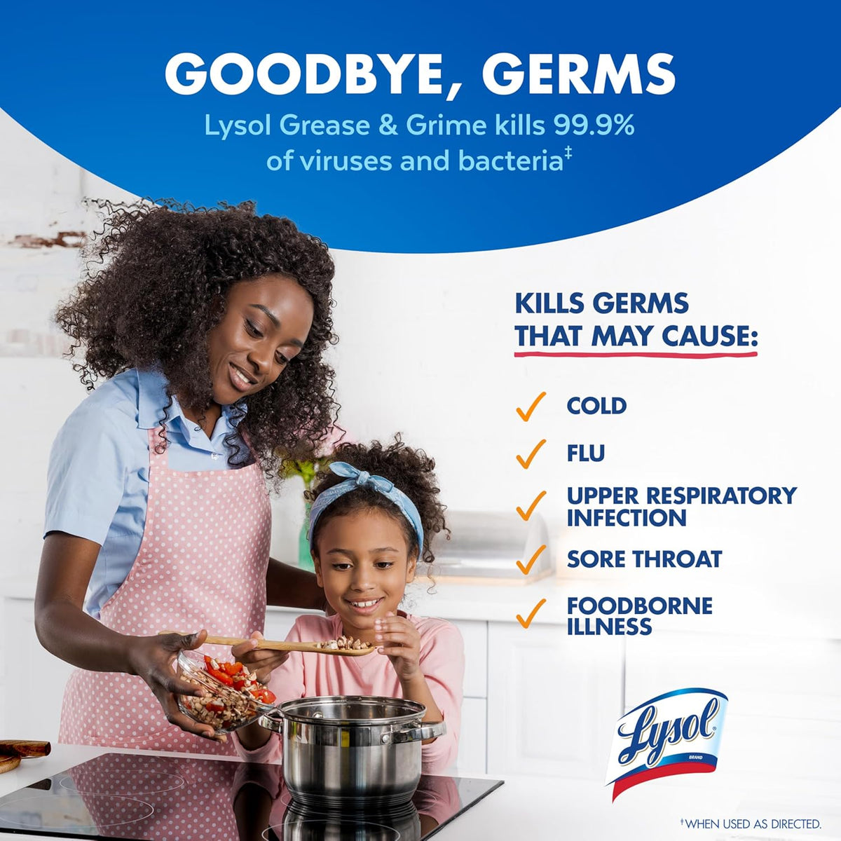 Lysol Pro Kitchen Spray Cleaner and Degreaser, Antibacterial All Purpose Cleaning Spray for