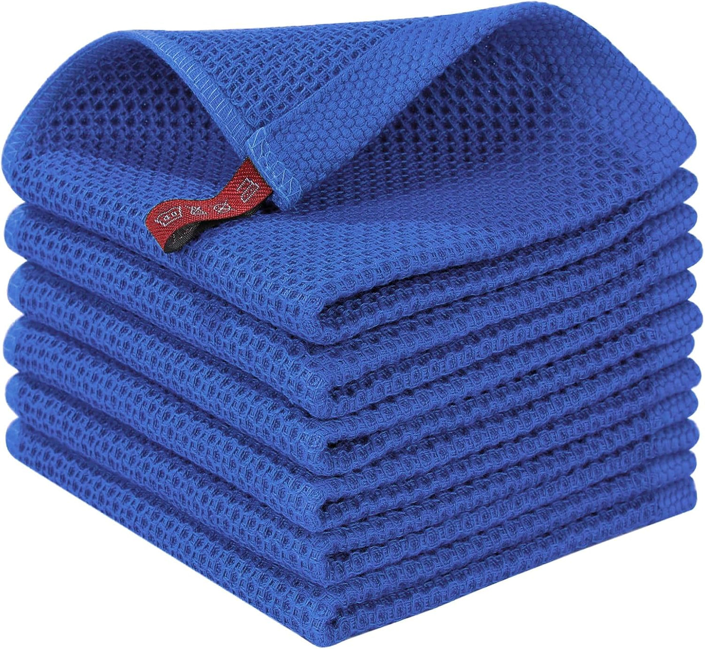 Homaxy 100% Cotton Waffle Weave Kitchen Dish Cloths, Ultra Soft Absorbent Quick Drying Dish Towels