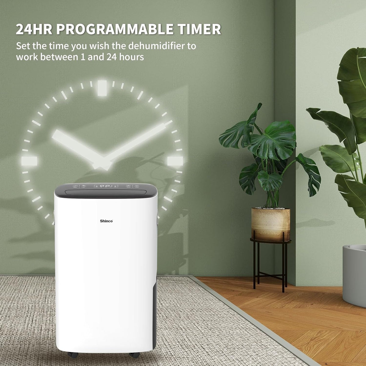 Shinco 86 Pints Dehumidifier for Home and Basements, 5000 Sq.Ft Dehumidifiers with Drain Hose, Auto