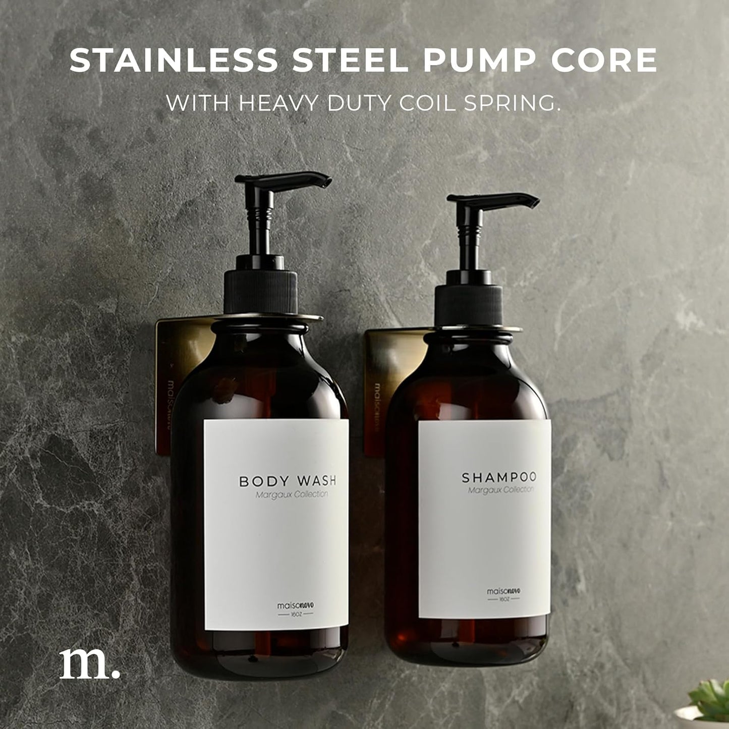 MaisoNovo Soap Pump Replacement - 2X Black Plastic Pumps - Pump Dispenser - Soap Dispenser Pump