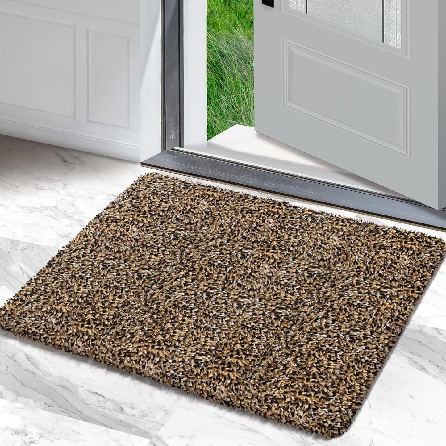 Premium Microfiber Indoor Door Mat – 20"x30" Washable Entry Mat, Non-Slip, Waterproof Backing