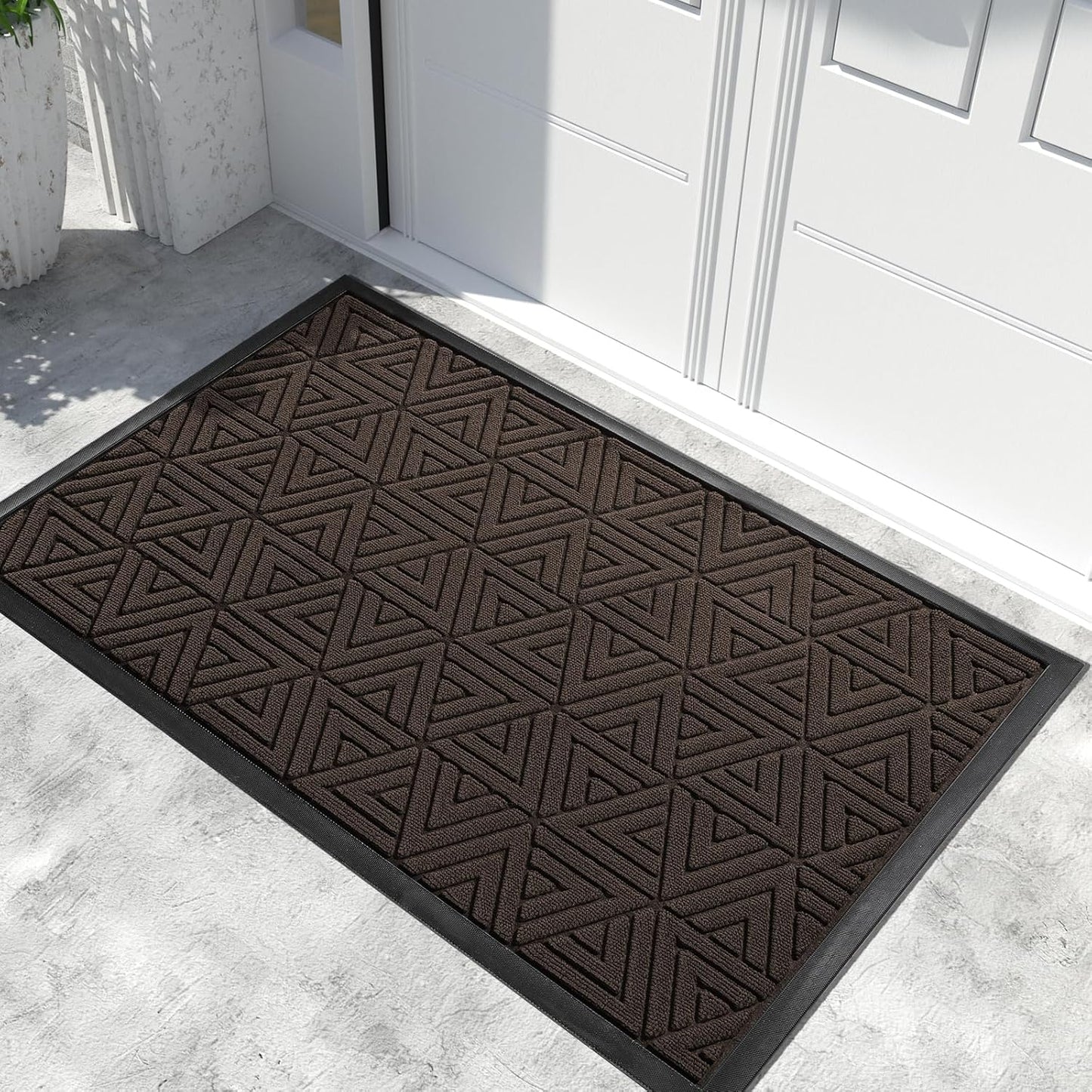 Yimobra Extra Large Door Mat 60x32, All-Weather Waterproof Non-Slip Welcome Matt Outdoor, Heavy