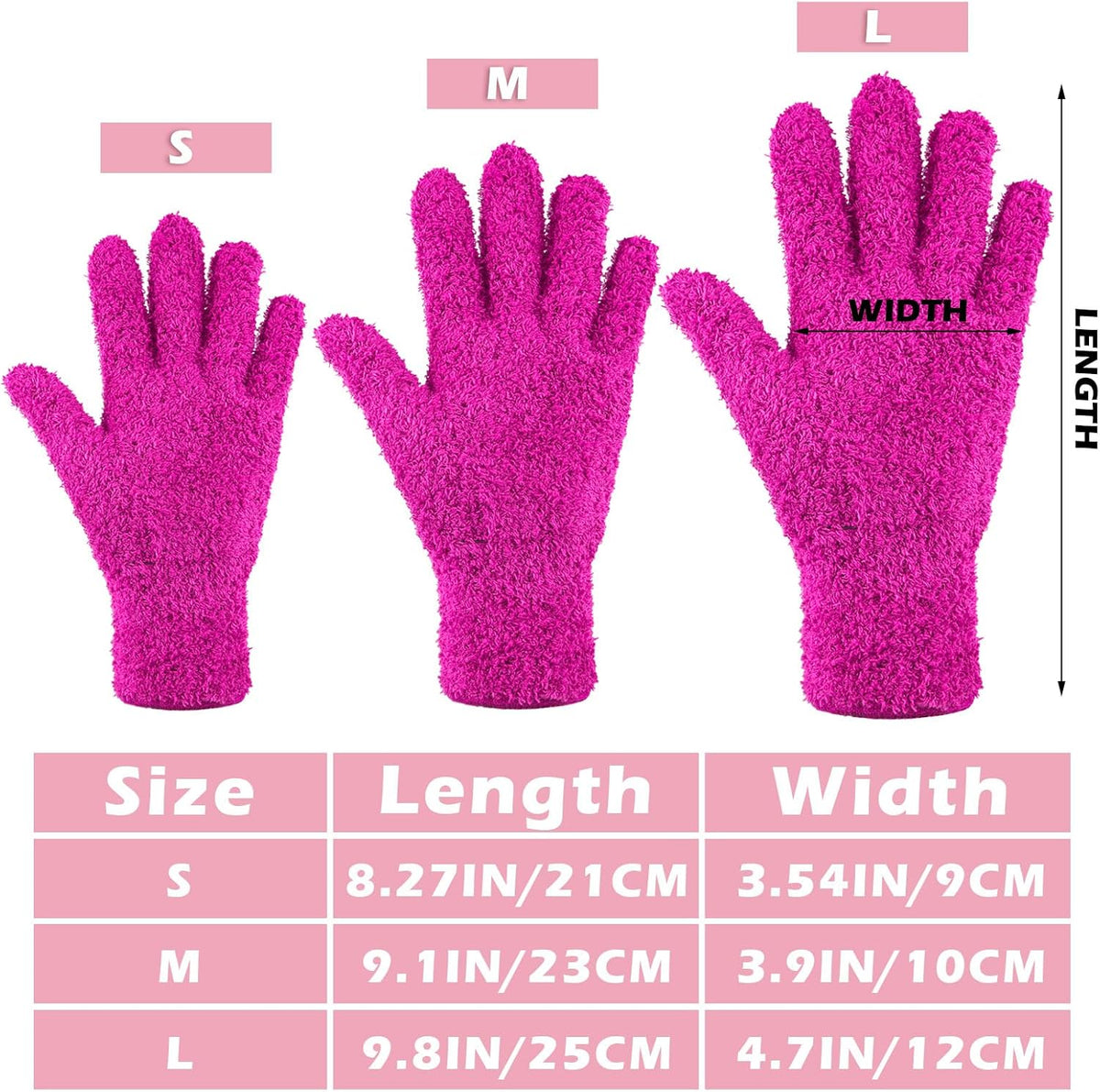 Patelai 3 Pairs Microfiber Plant Dusting Gloves Leaf Cleaning Gloves for Indoor Plants, Blinds