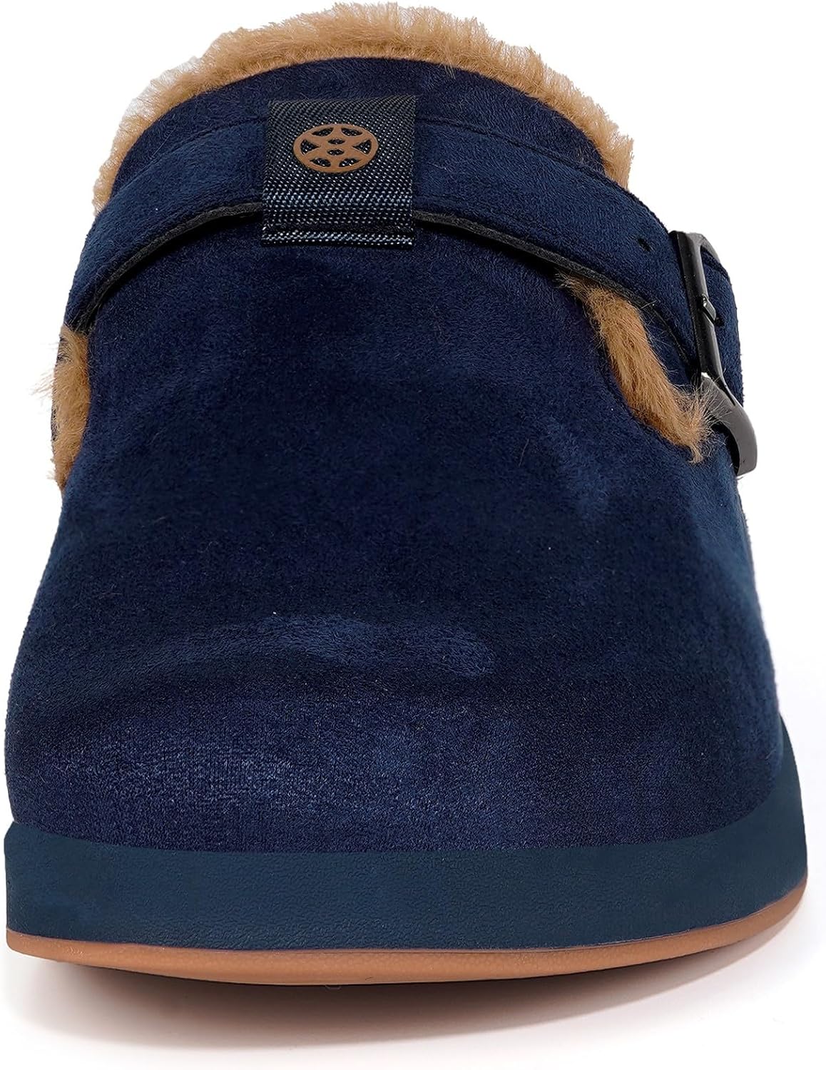 Fur Lined Clogs for Women Men Suede Winter Slippers Arch Support Slip on Mules Potato Shoes with