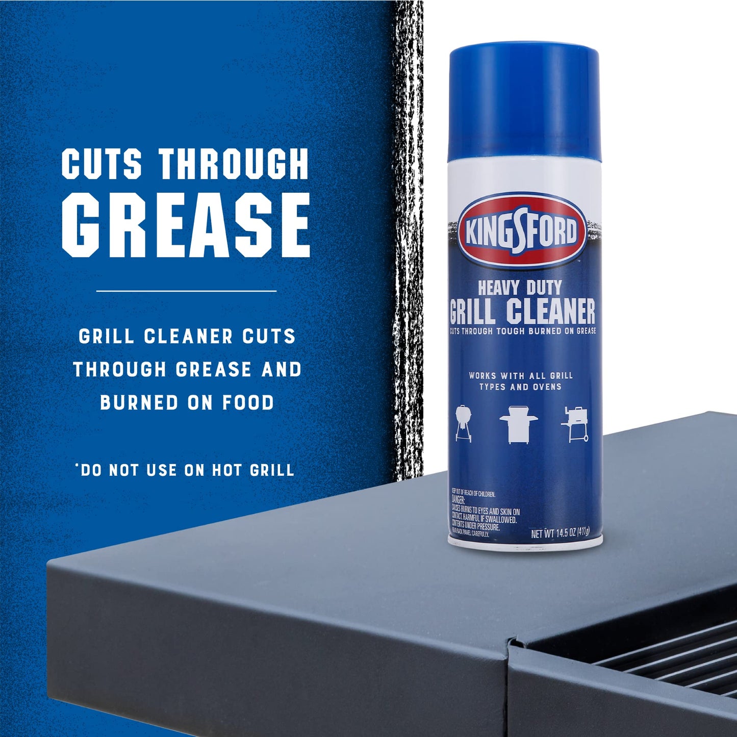 Kingsford Heavy Duty Foaming Grill Cleaner Spray, 14.5 Oz