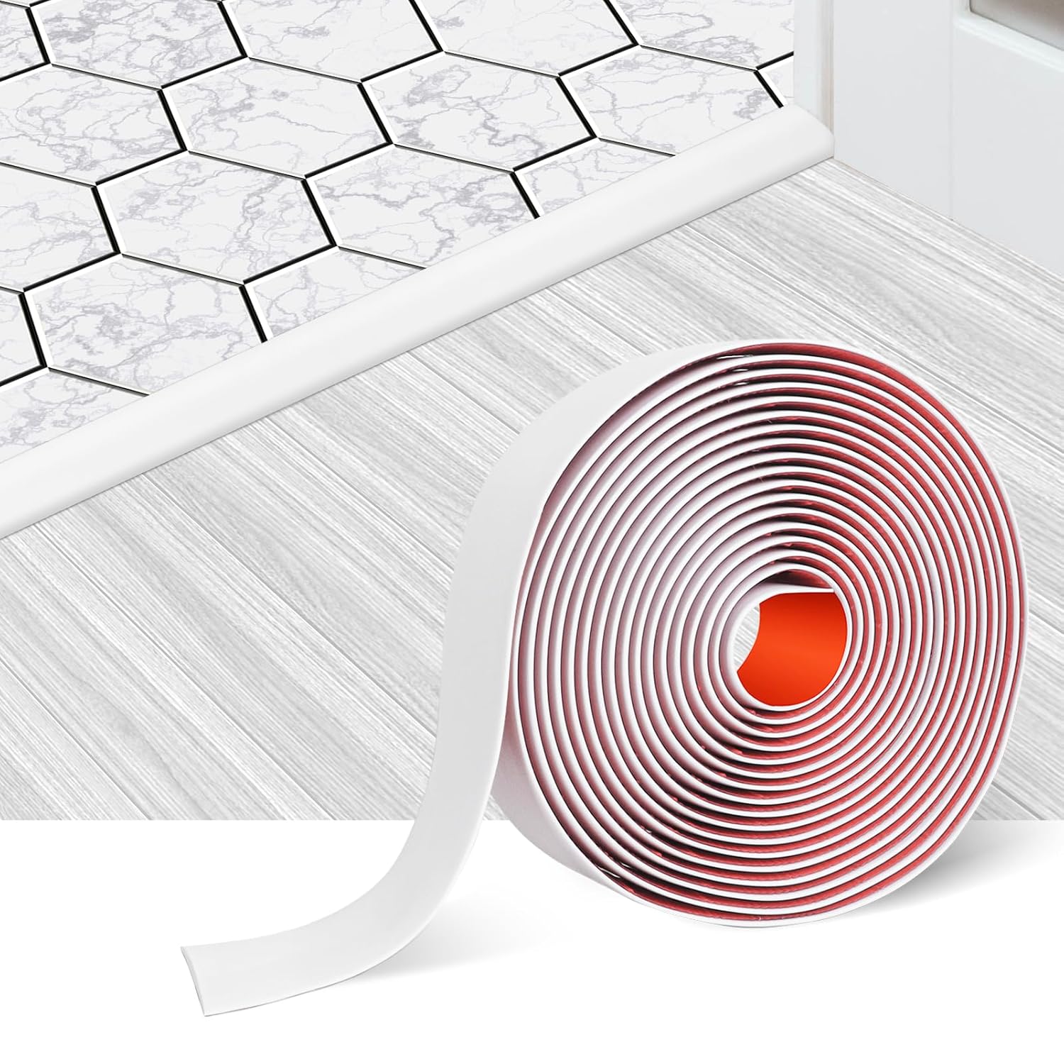 Floor Transition Strip Self Adhesive Floor Cover Strips Laminate 2" Wide Vinyl Flat Divider