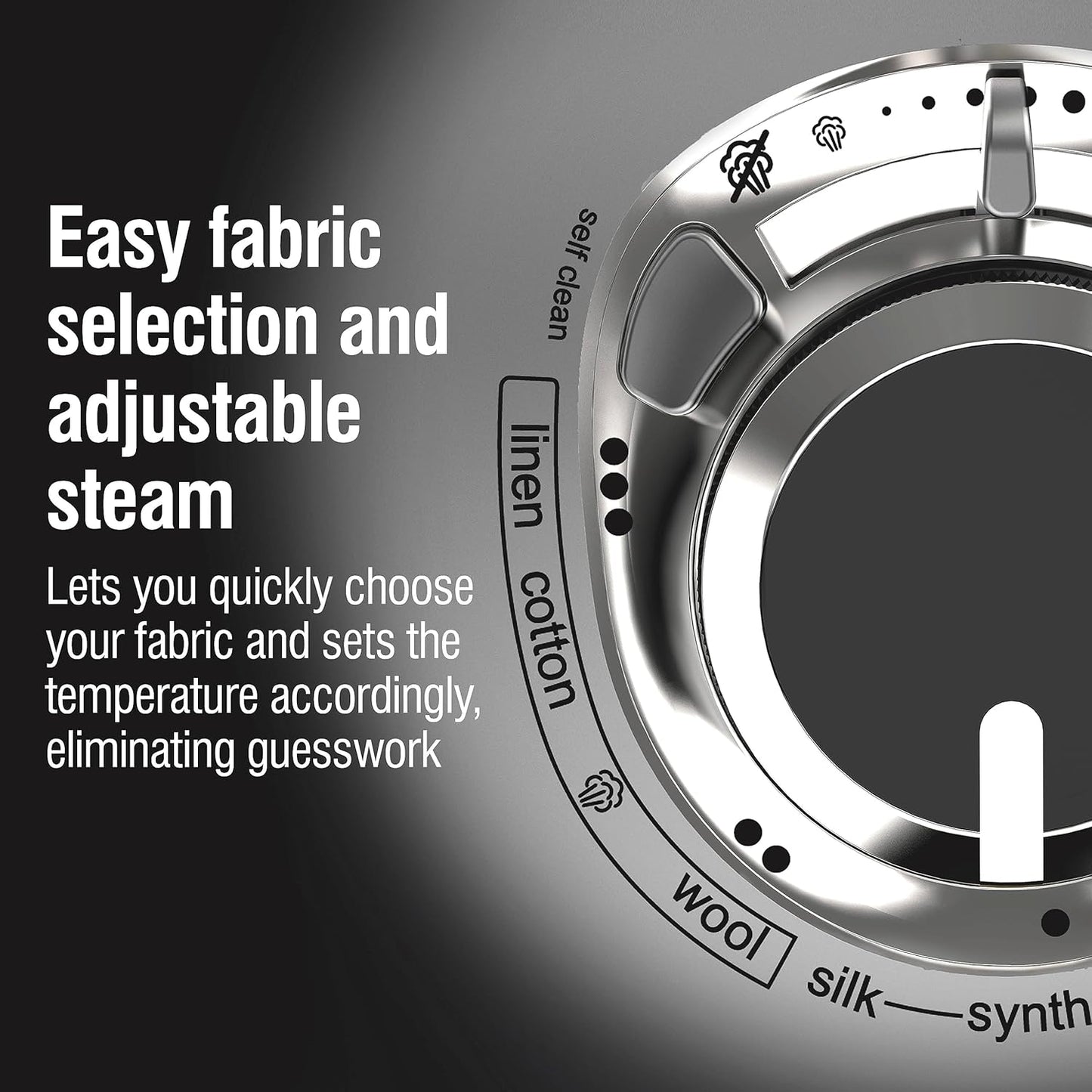 CHI Steam Iron for Clothes with 8’ Retractable Cord, 1700 Watts, 3-Way Auto Shutoff, 400+ Holes