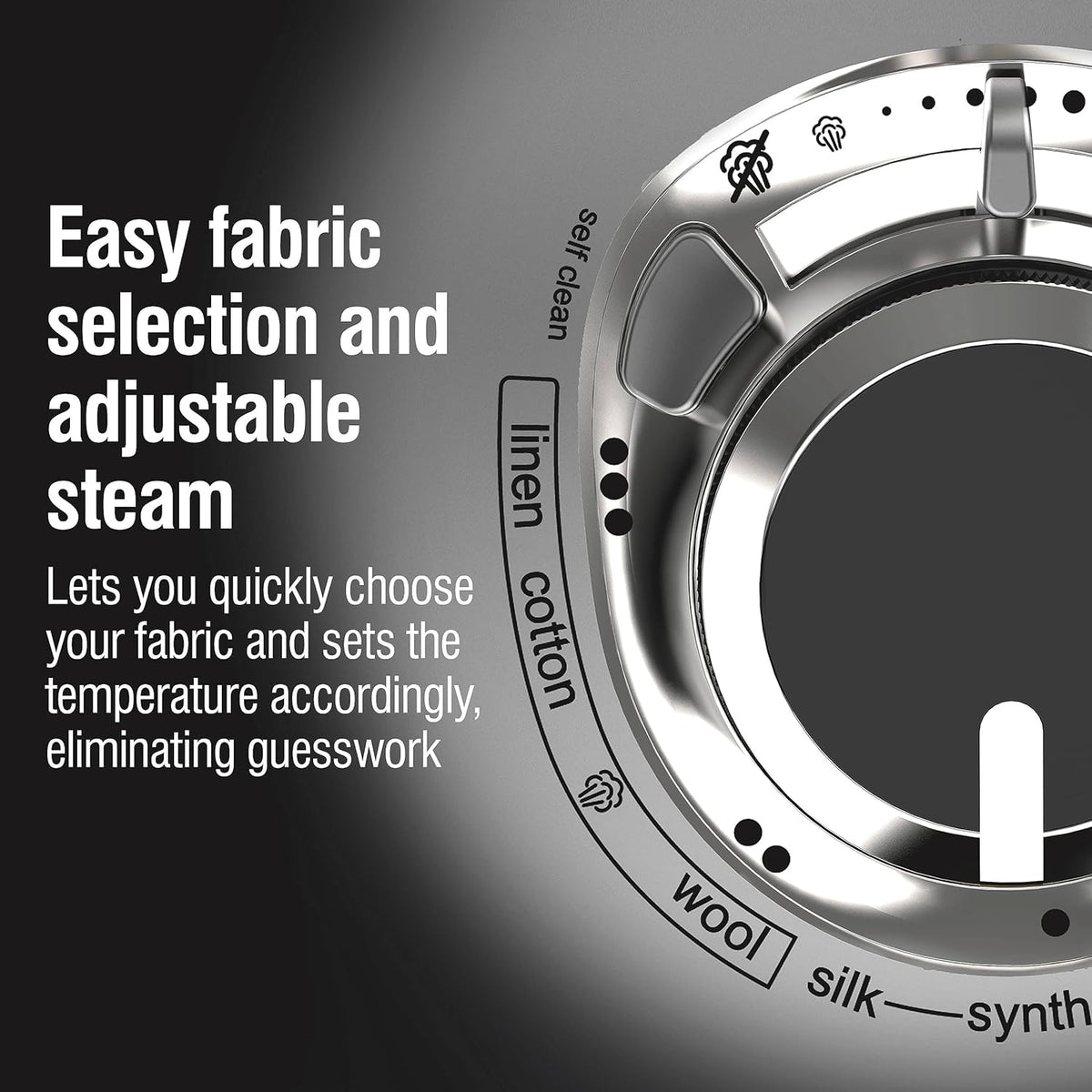CHI Steam Iron for Clothes with 8’ Retractable Cord, 1700 Watts, 3-Way Auto Shutoff, 400+ Holes