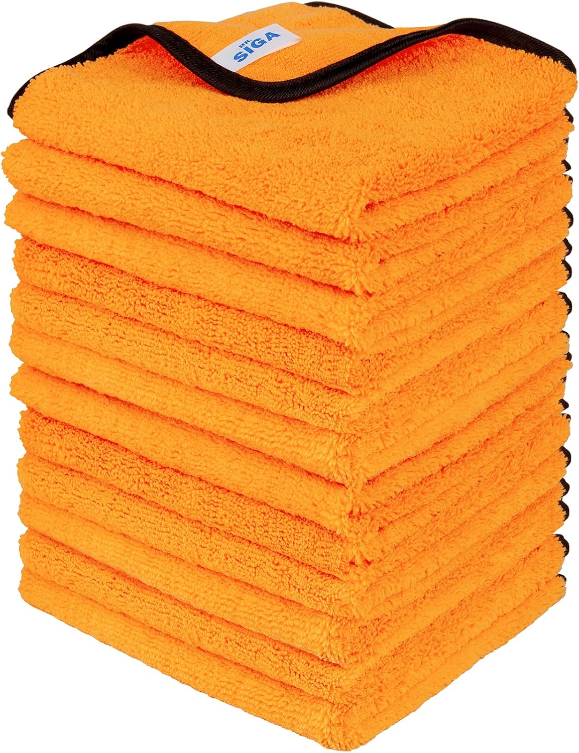 MR.SIGA Professional Premium Microfiber Towels for Cars, Dual-Sided Car Washing and Detailing