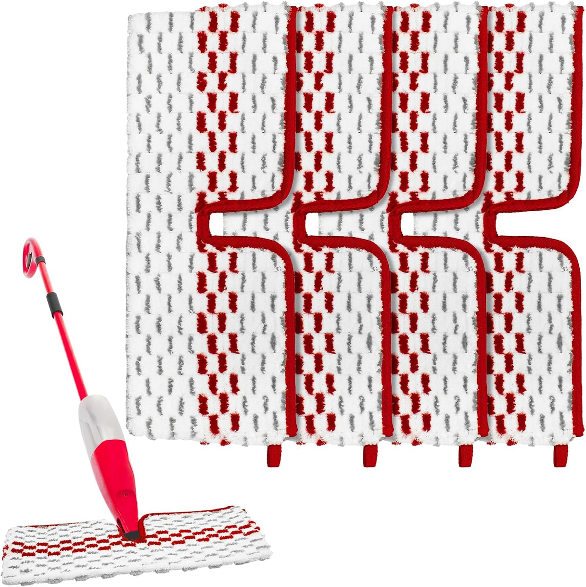 Microfiber Spray Mop Pads - Compatible with Promist MAX, Double Sided Replace Head for Dry/Wet