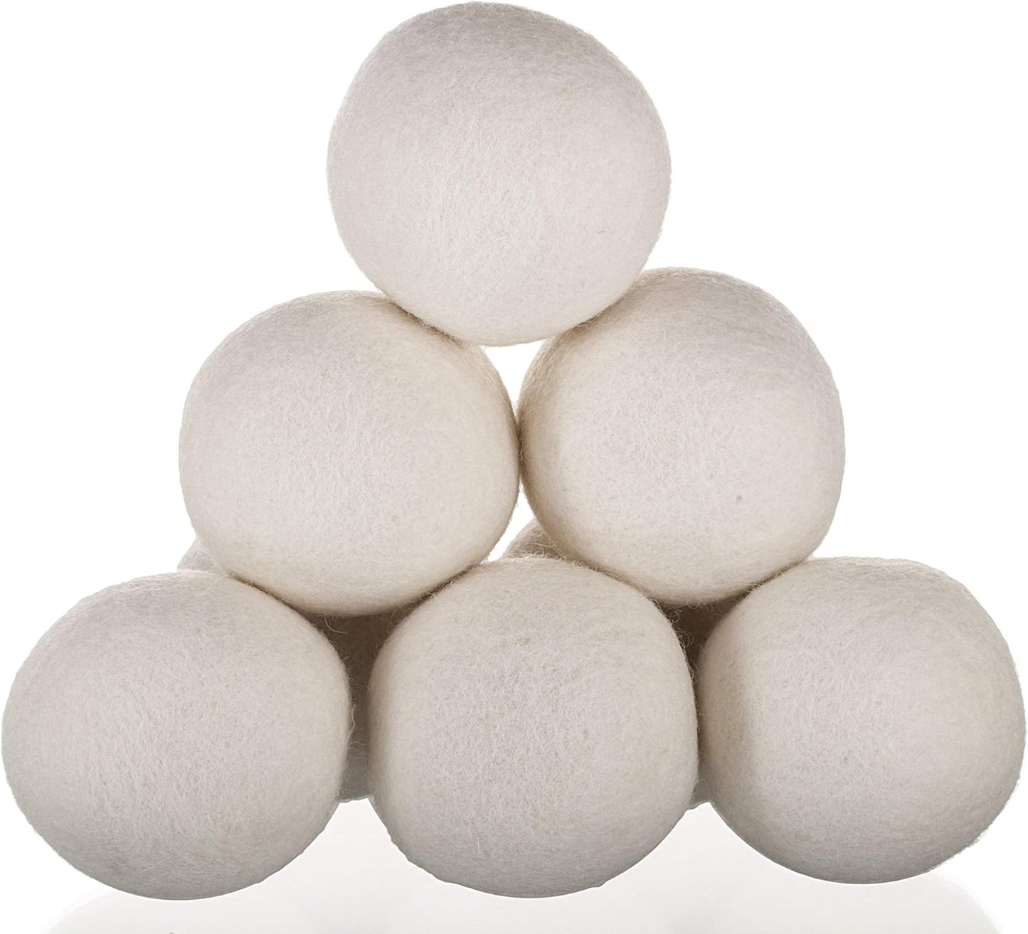 Woolzies Wool Dryer Balls Organic: Our Big Wool Spheres are the Best fabric softener | 6-Pack XL