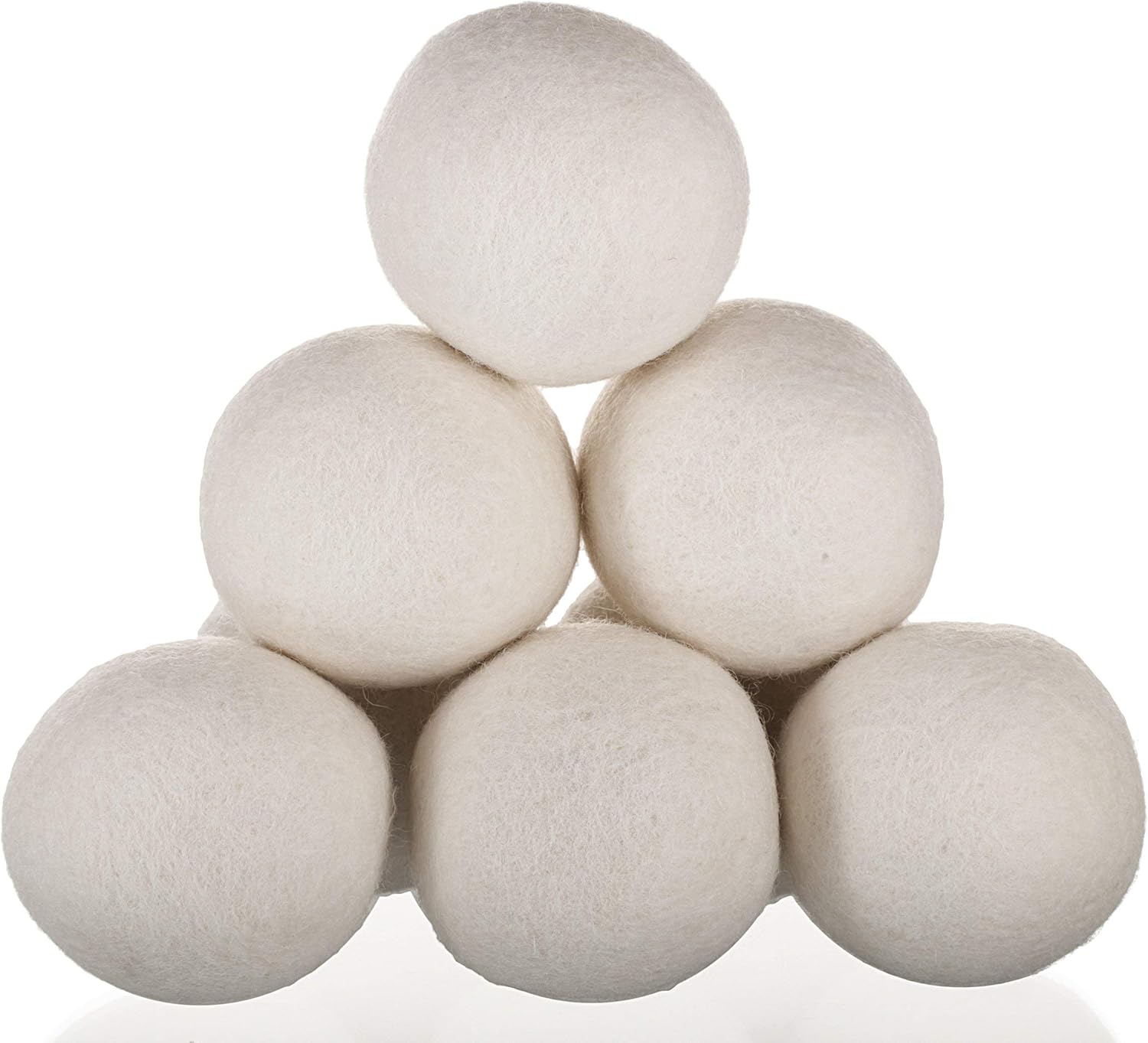 Woolzies Wool Dryer Balls Organic: Our Big Wool Spheres are the Best fabric softener | 6-Pack XL