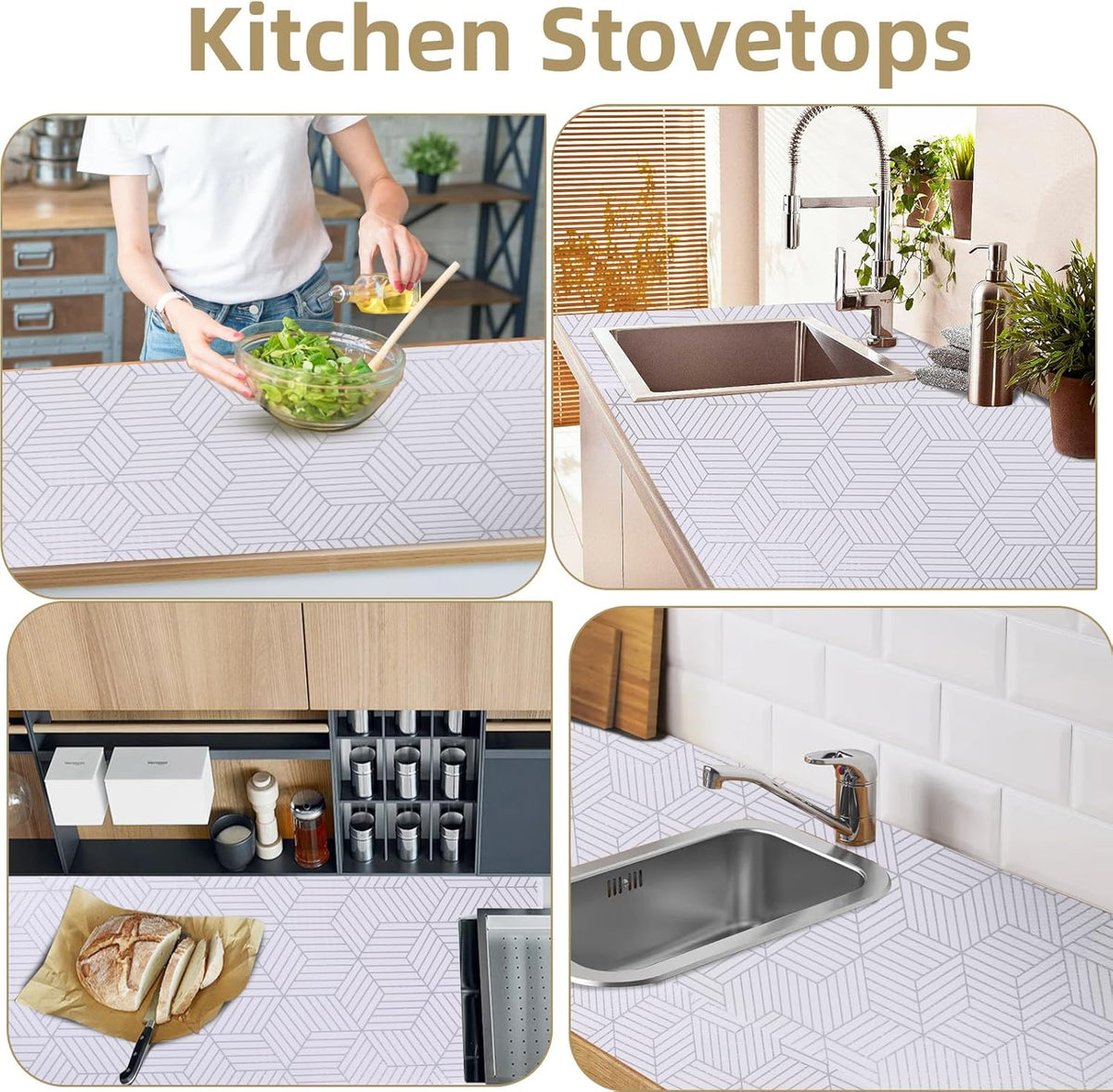 Shelf Liners for Kitchen Cabinets Non Adhesive Shelf Liner Paper Non-Slip Thickened Drawer Liner