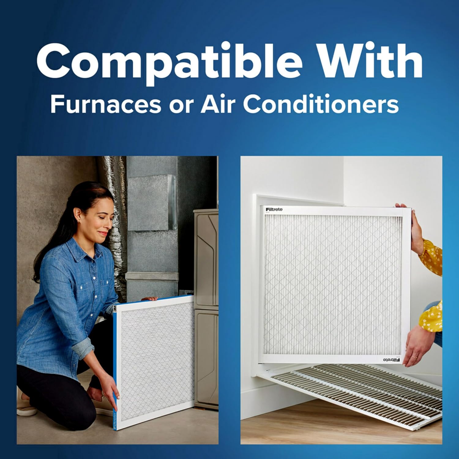 Filtrete 14x25x1 AC Furnace Air Filter, MERV 13, MPR 1900, Premium Allergen, Bacteria & Virus
