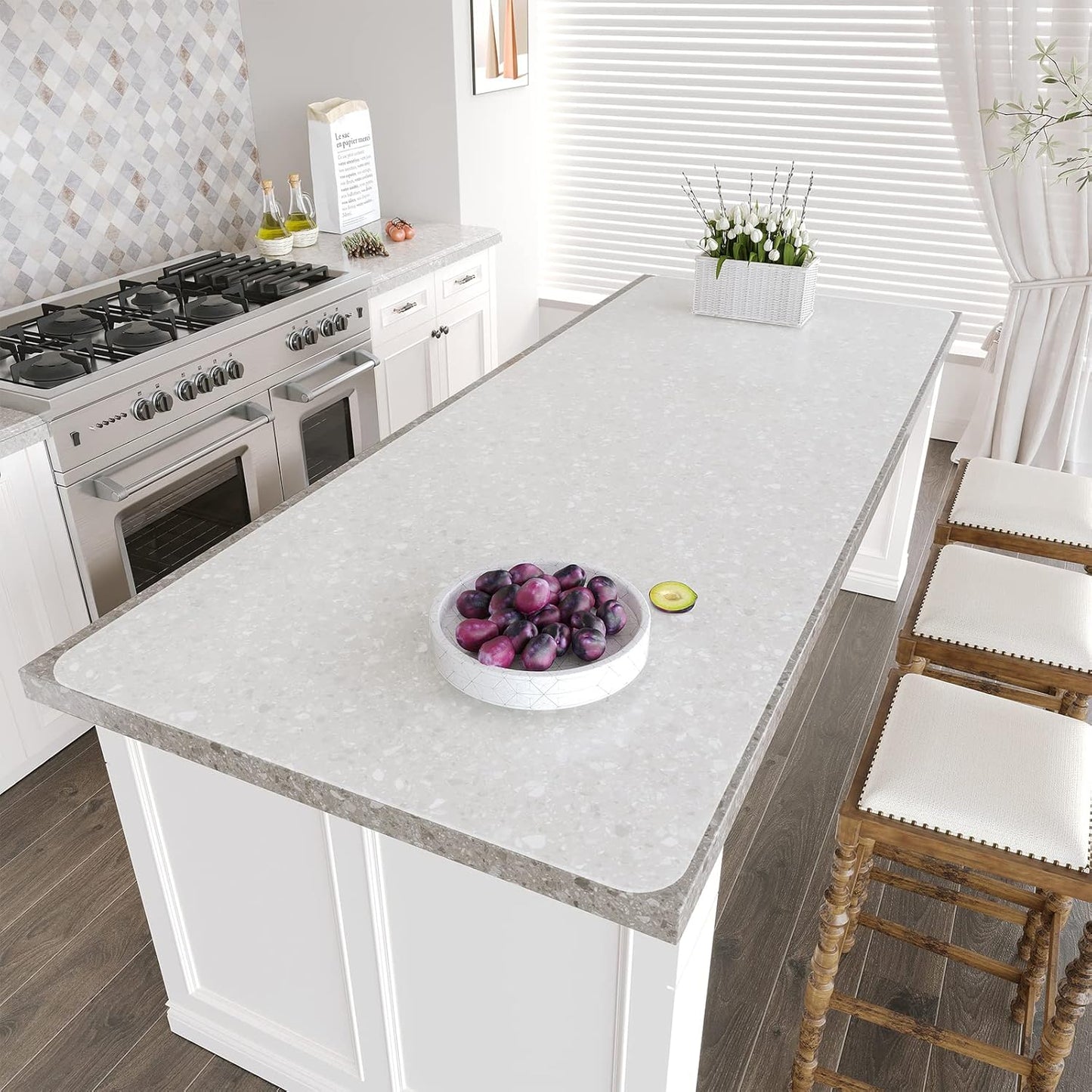 Warome Silicone Mat,78.7”x 23.6” Heat Resistant Mats for Countertop,Extra Large Countertop