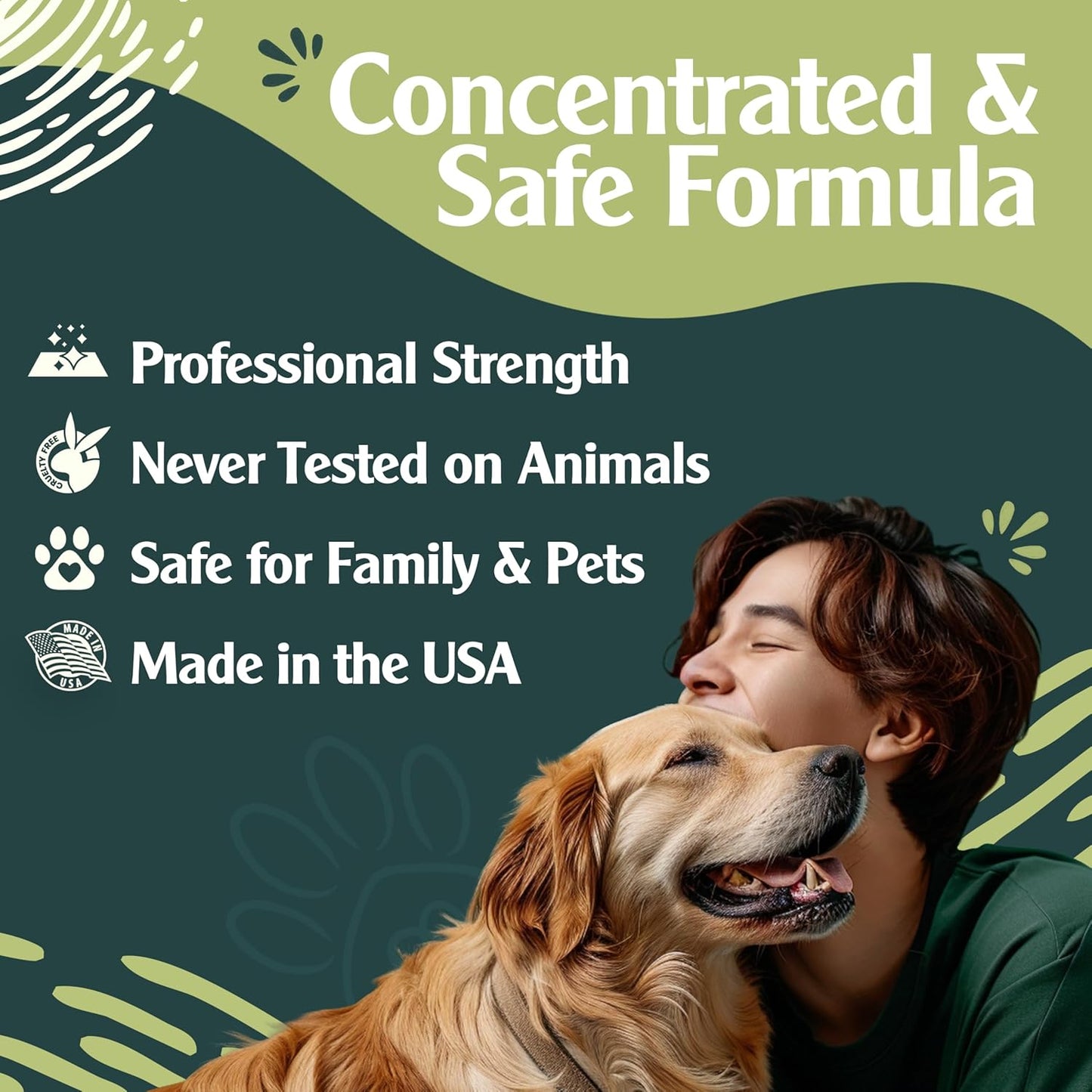 Sprinkle & Sweep Pet Stain and Odor Remover - Super Concentrated Pet Odor Eliminator - No Scrubbing
