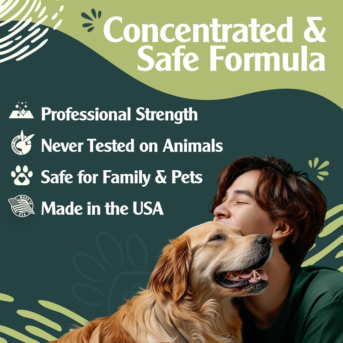 Sprinkle & Sweep Pet Stain and Odor Remover - Super Concentrated Pet Odor Eliminator - No Scrubbing