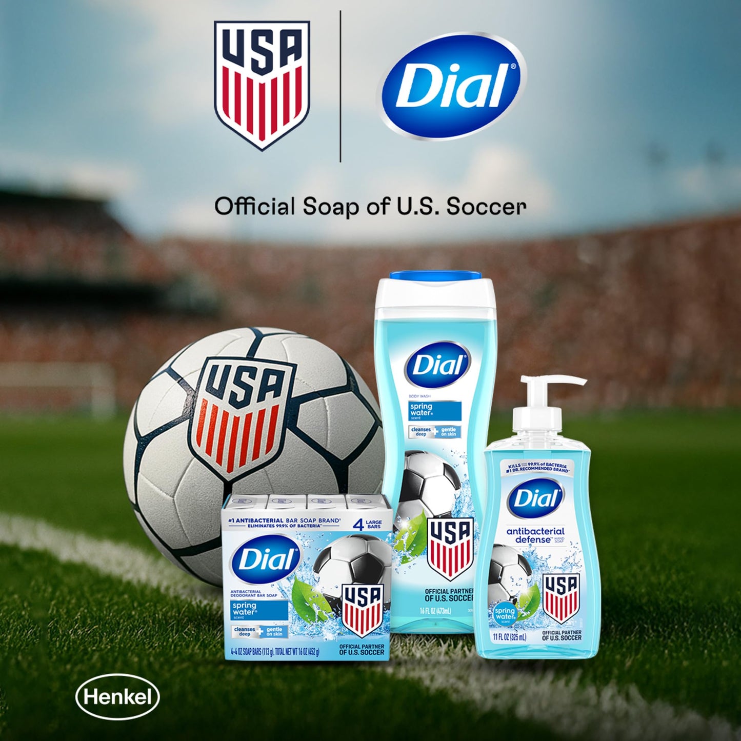 Dial Antibacterial Defense Liquid Hand Soap + Aloe, Spring Water Scent, 52 Fl Oz Hand Soap Refill