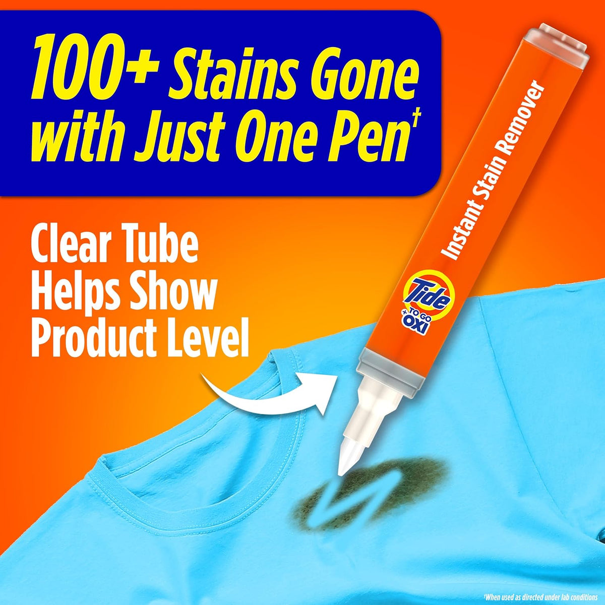 Tide Stain Remover for Clothes, Tide To Go Pen, Instant Stain & Spot Remover for Clothes, Travel &