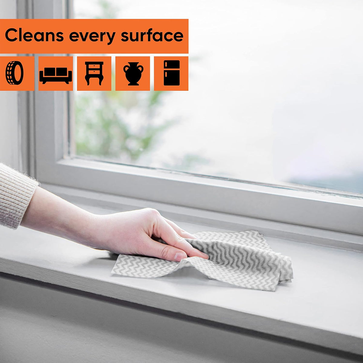 Superio Handy Wipes For Kitchen Multi-Purpose Heavy-Duty Reusable Cleaning cloth for house