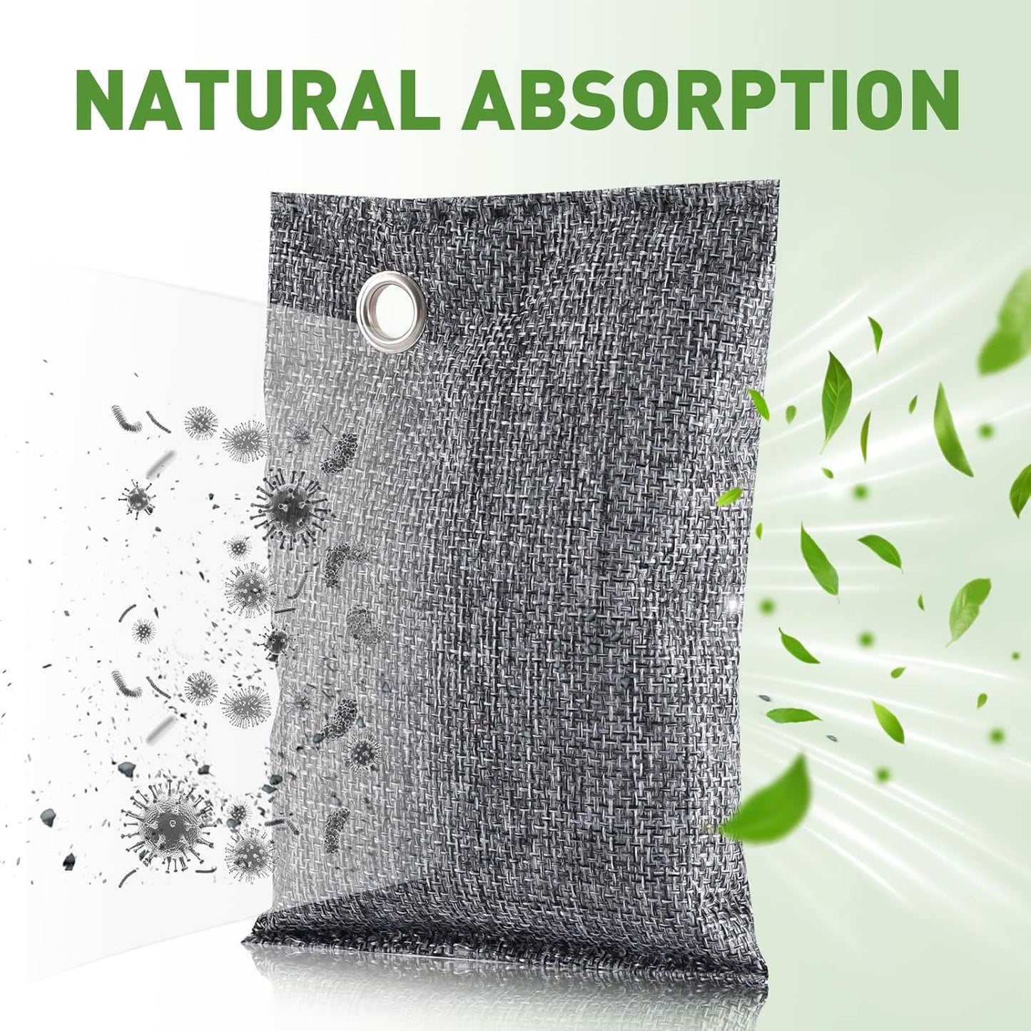 20Pack Activated Charcoal Odor Absorber, Odor Eliminator for Strong 0dor,Shoe Deodorizer,Bamboo