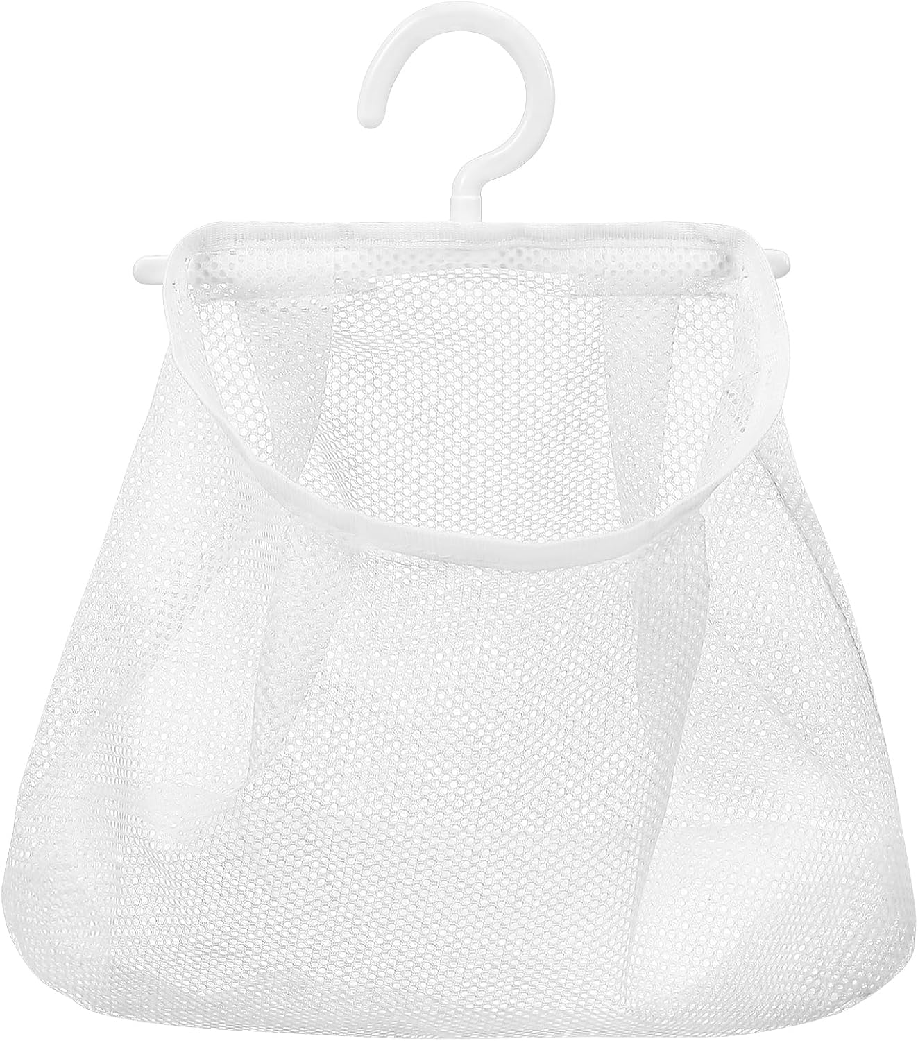 Cabilock 2pcs Multi-functional Hanging Mesh Bag Breathable Laundry Storage Bag for Bathroom Kitchen