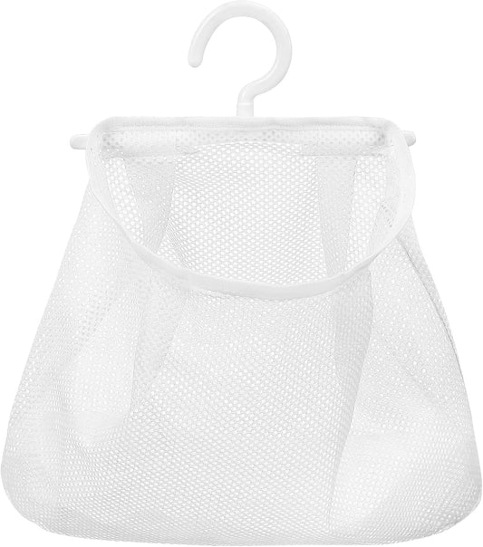 Cabilock 2pcs Multi-functional Hanging Mesh Bag Breathable Laundry Storage Bag for Bathroom Kitchen