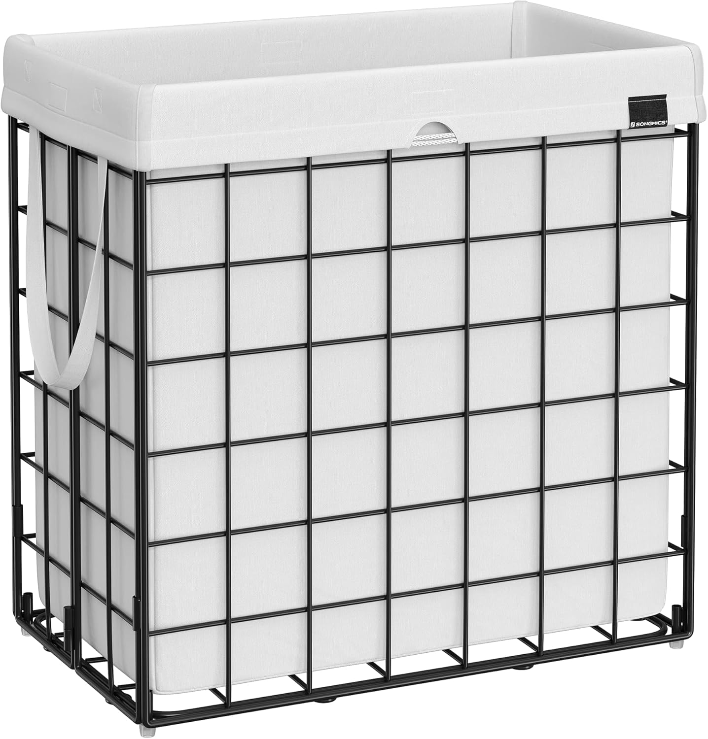 SONGMICS Laundry Hamper, 29 Gal. (110L) Laundry Basket, Collapsible Clothes Hamper, Removable and