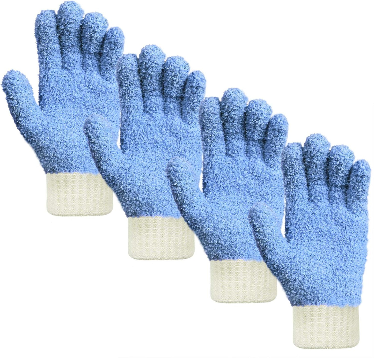 MIG4U Microfiber Dusting Gloves House Cleaning Glove for Blinds, Windows, Baseboard, Shutters