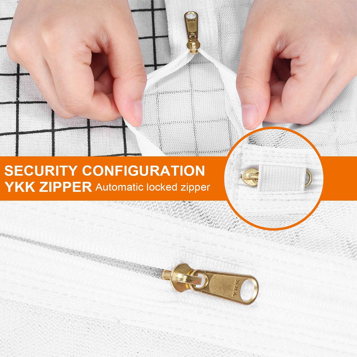 Reusable Mesh Laundry Bags, Delicates Garment Washing Bags for Travel/College, Durable Zipper