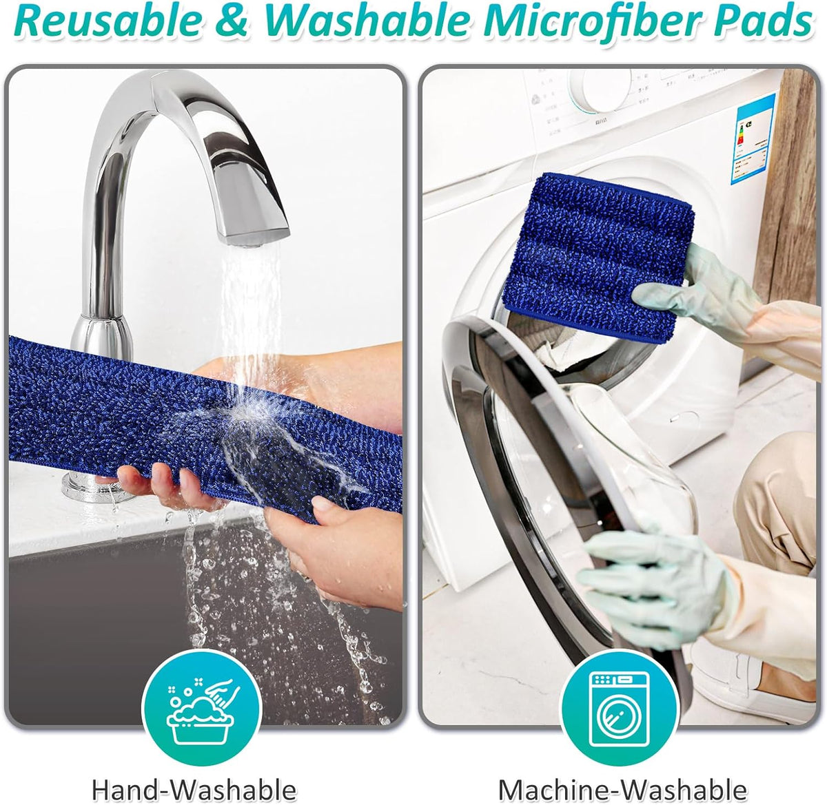 Spray Mops for Floor Cleaning, TRAV-ROUND Microfiber Wood Floor Mop with 3 Reusable Washable Pads