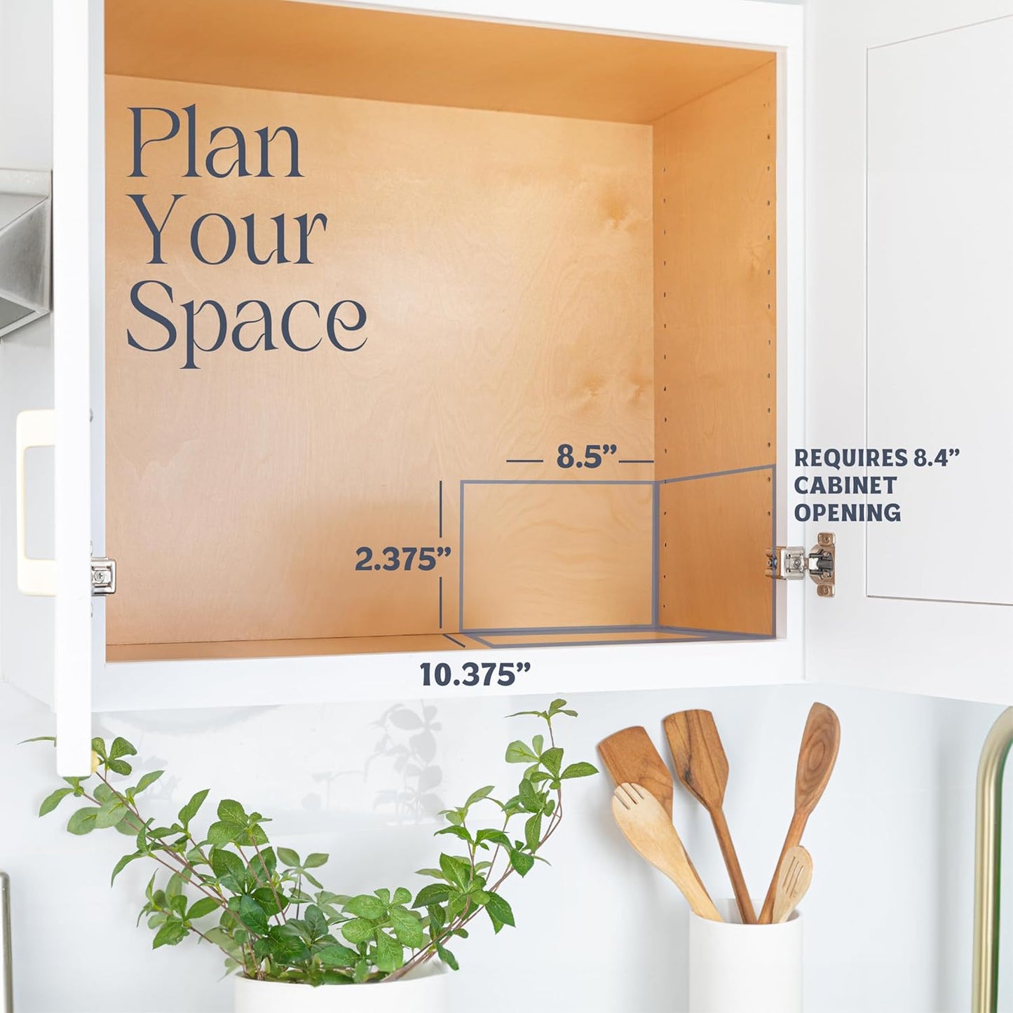 Pull Out Cabinet Organizer for Spices, Cans - Heavy Duty with Lifetime Limited Warranty- Pull Out