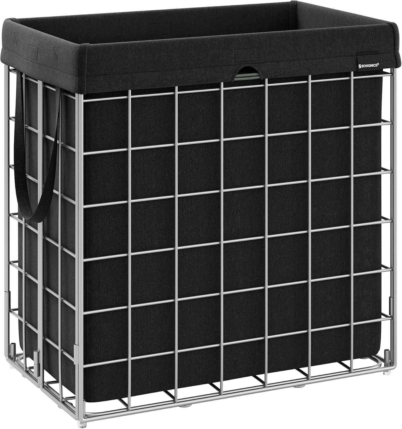 SONGMICS 29 Gal. (110L) Laundry Basket, Laundry Hamper, Collapsible Clothes Hamper, Removable and