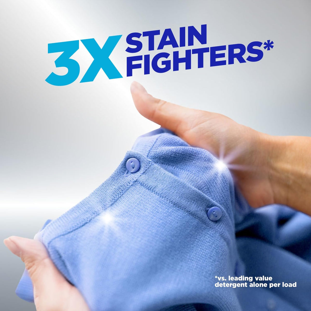 OxiClean Triple Action Versatile Stain Remover Powder, Use with Detergent, Removes Tough Stains