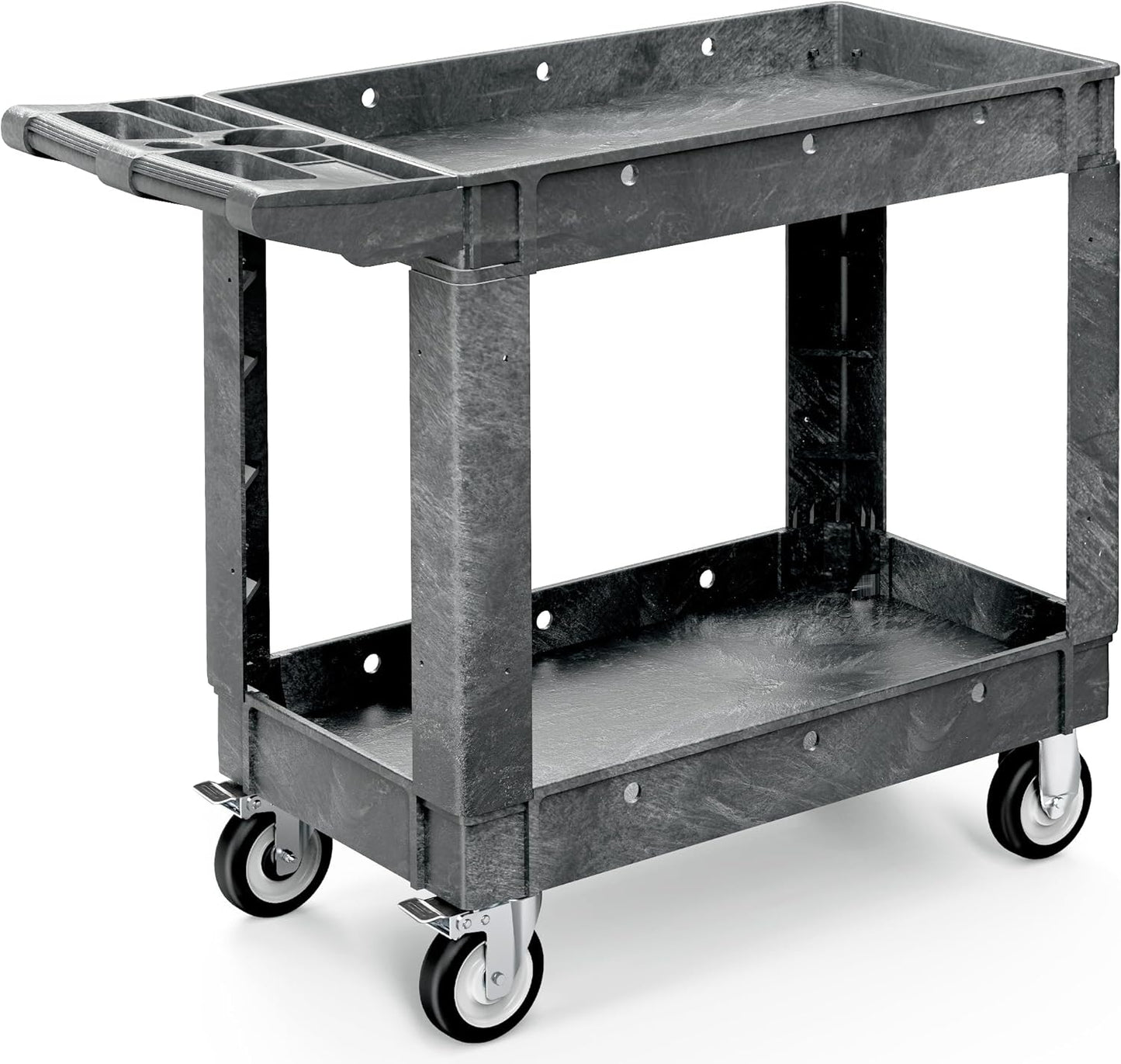 YITAHOME Utility Cart on Wheels, 550 lbs Capacity Service Cart, 40 x 17 Inch Rolling Work Carts, 2