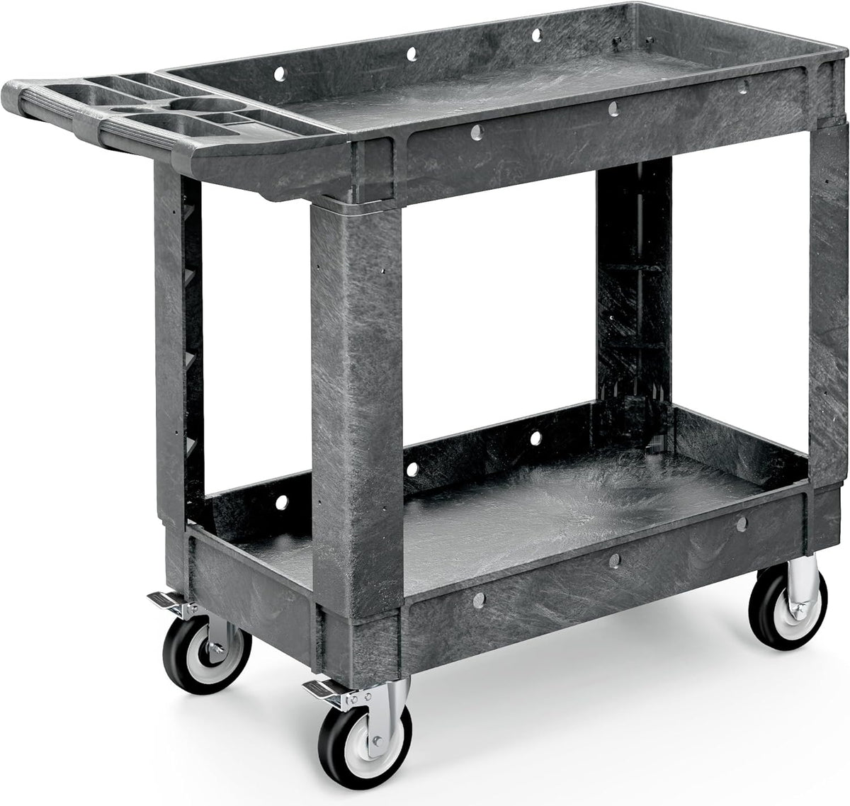 YITAHOME Utility Cart on Wheels, 550 lbs Capacity Service Cart, 40 x 17 Inch Rolling Work Carts, 2