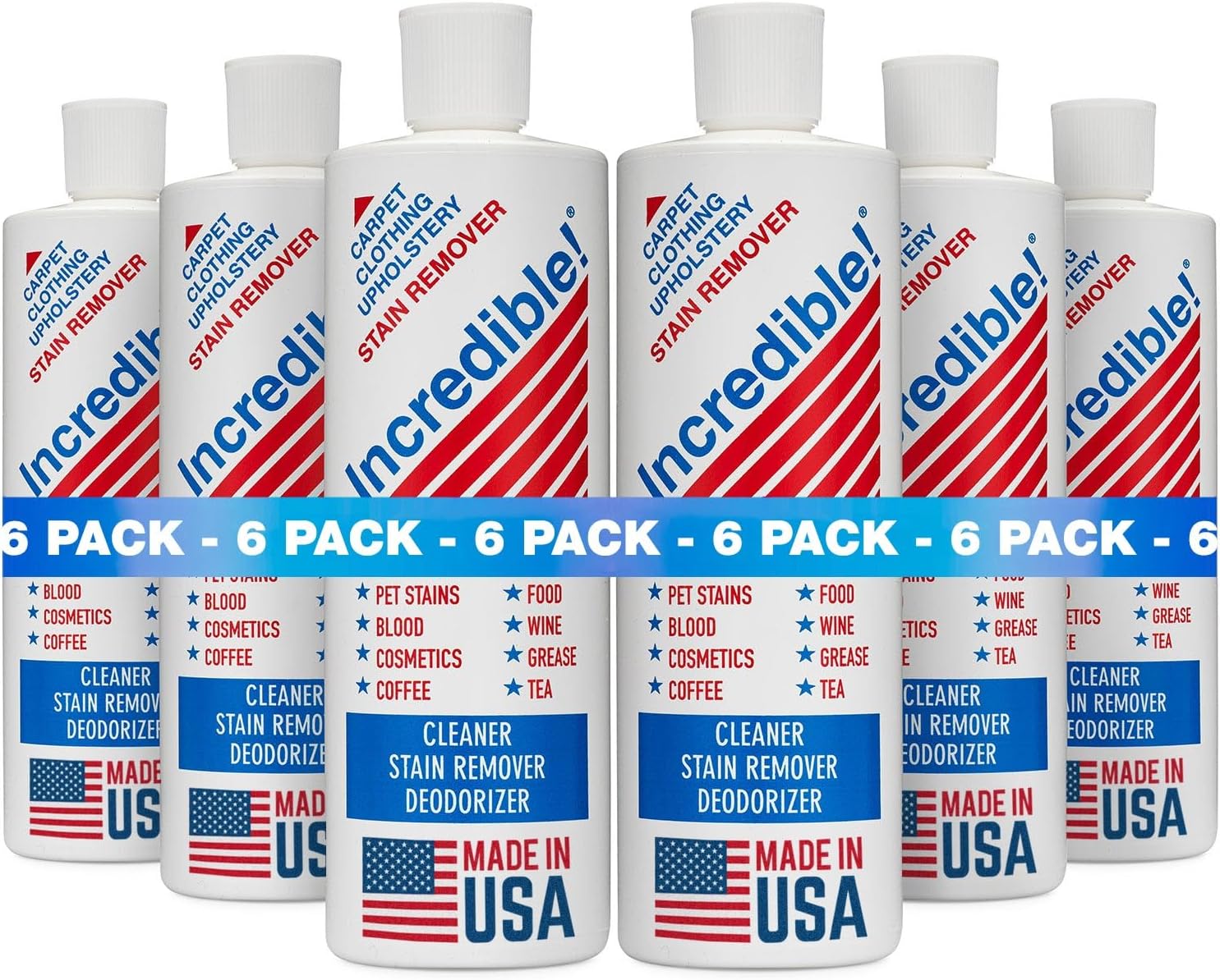 INCREDIBLE! Stain Remover - Commercial Pack Quantity, Professional Stain Cleaner For Carpets