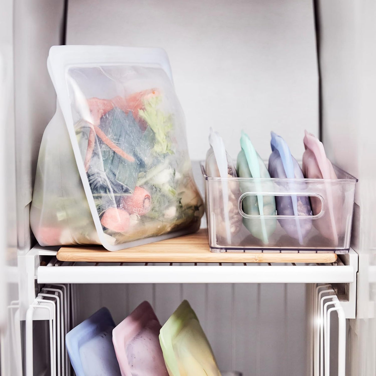 Stasher Premium Silicone Reusable Food Storage Stand-Up Mega Bag, Sea Urchin, Microwave, Sous Vide