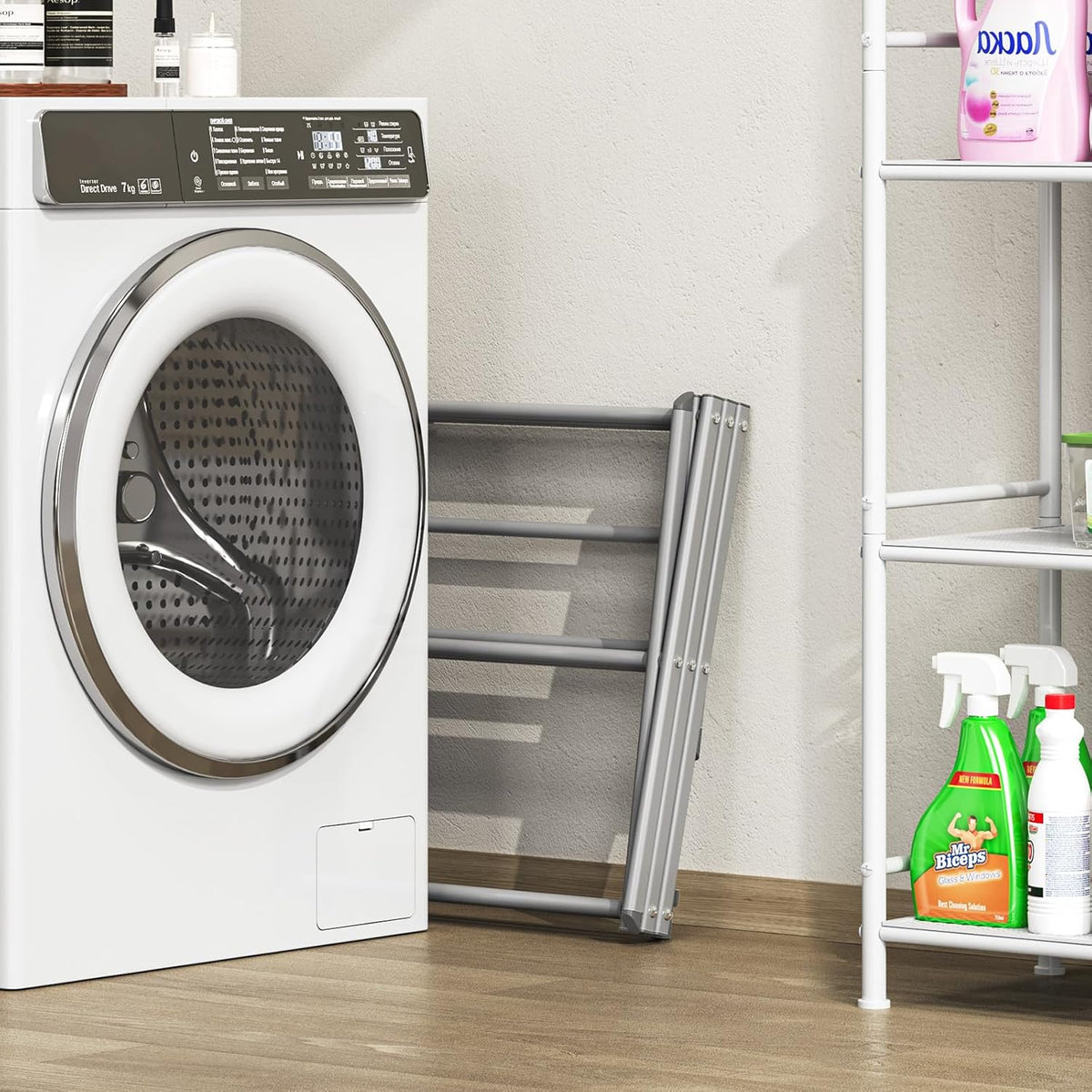 APEXCHASER Clothes Drying Rack, 3-Tier Laundry Drying Rack for Clothes, Expandable Metal Clothing