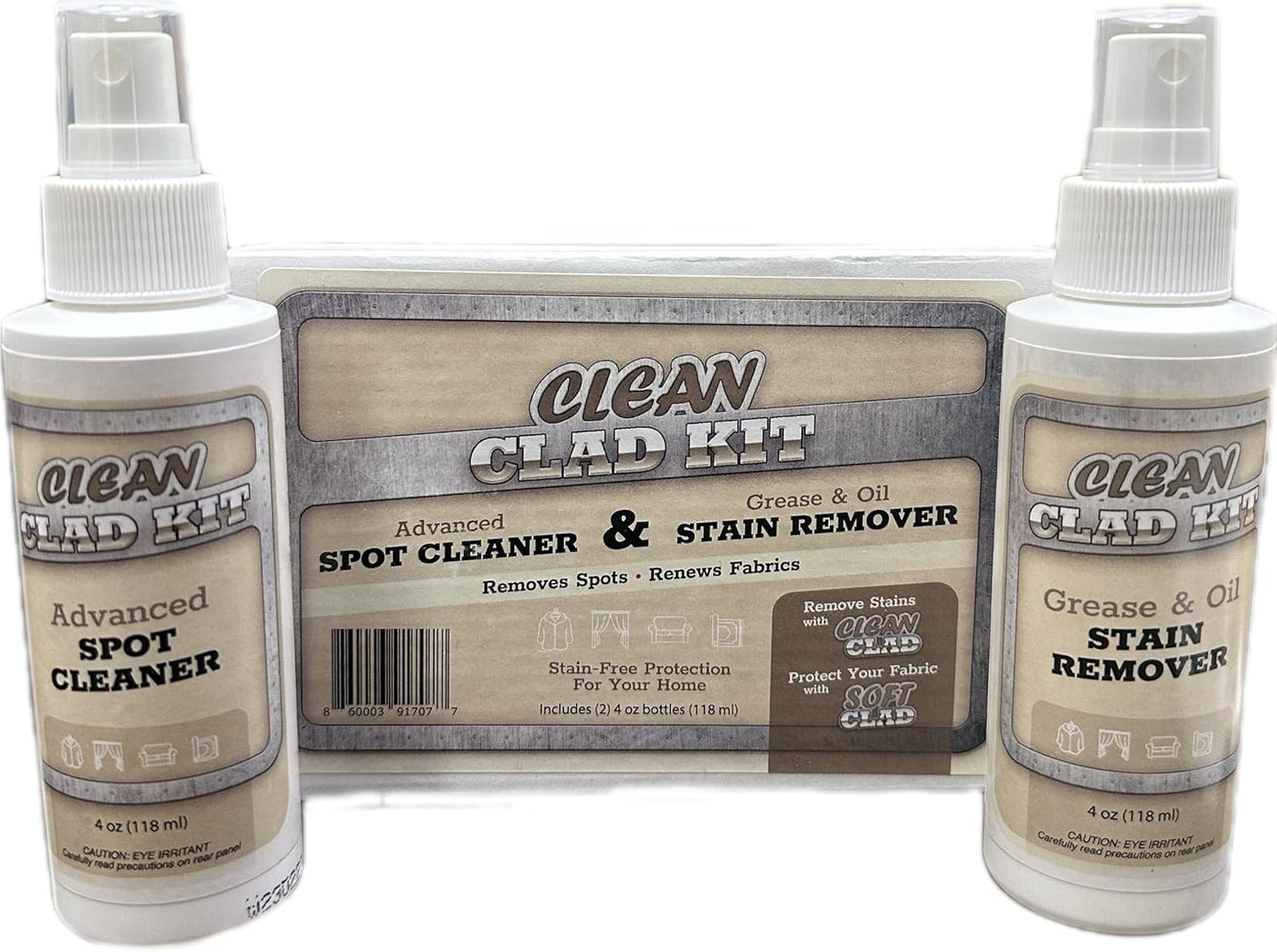 Upholstery Cleaner Kit – 2-Pack Stain Removers for Couch, Sofa, Car Seats & Carpet – Targets
