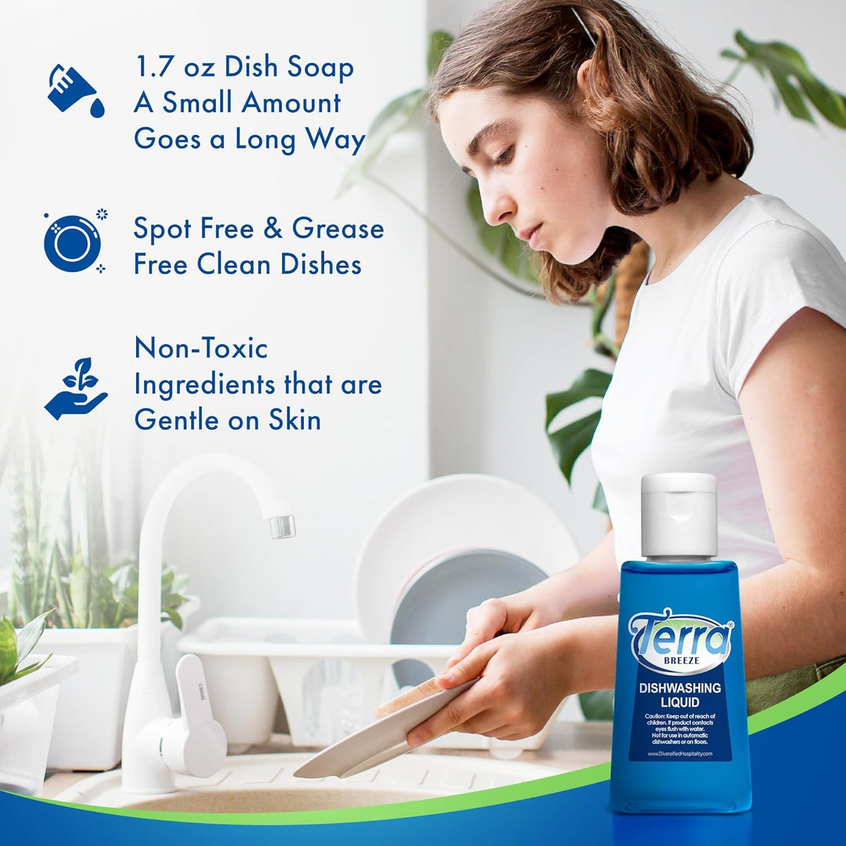 Travel Laundry Detergent & Dish Soap | Terra Breeze 1-Shoppe Amenities Kit | Laundry Soap, Dish