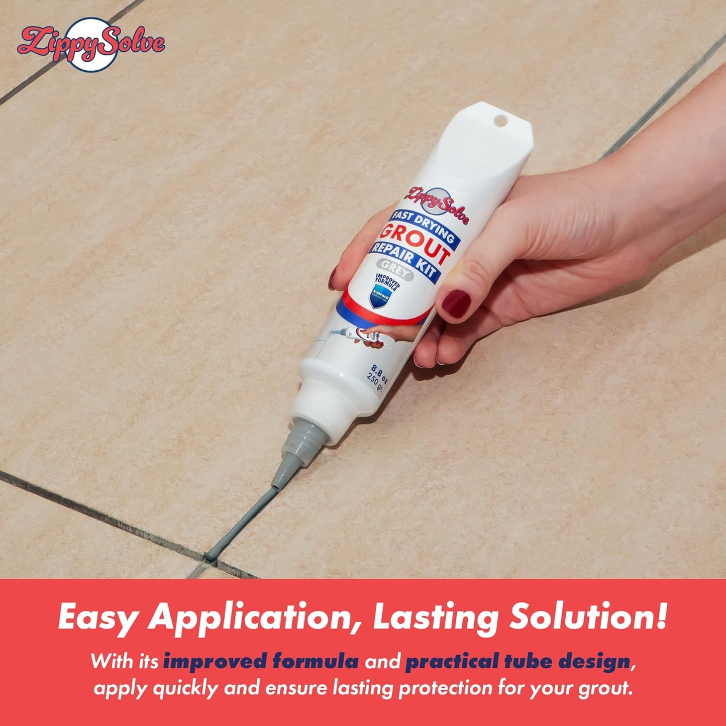 Tile Grout, Repair Kit, 2 Pack Grout Filler, Restore & Renew Tile Joints Line, Fast Drying Tile