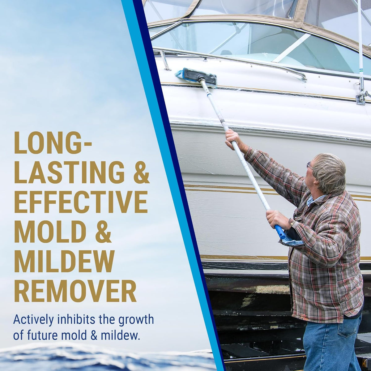 Nautical One - Xtreme Mildew Stain Remover | Powerful Marine Mold and Mildew Stain Remover