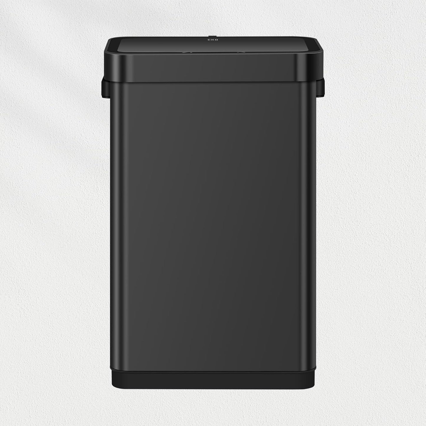 EKO Deluxe Mirage-T 50 Liter / 13.2 Gallon Touchless Rectangular Motion Sensor Trash Can, Matte